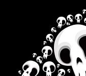pic for black and white skulls 